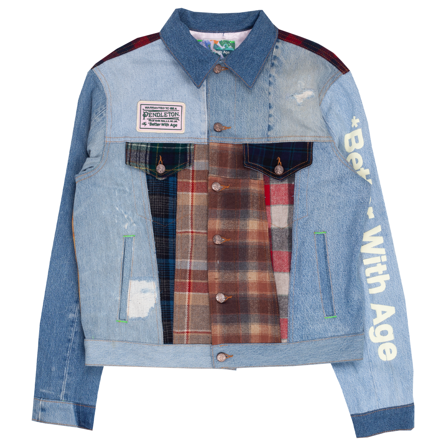 Albany Mix Media Denim Jacket