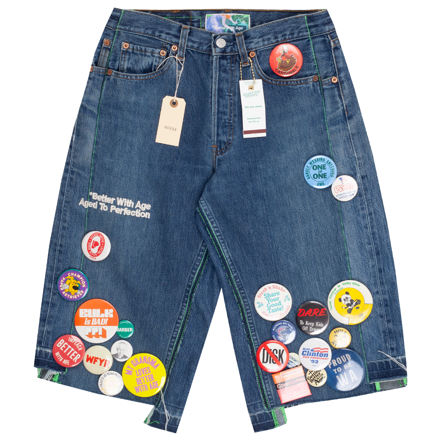 Campaign Triple-Wide Long Denim Short