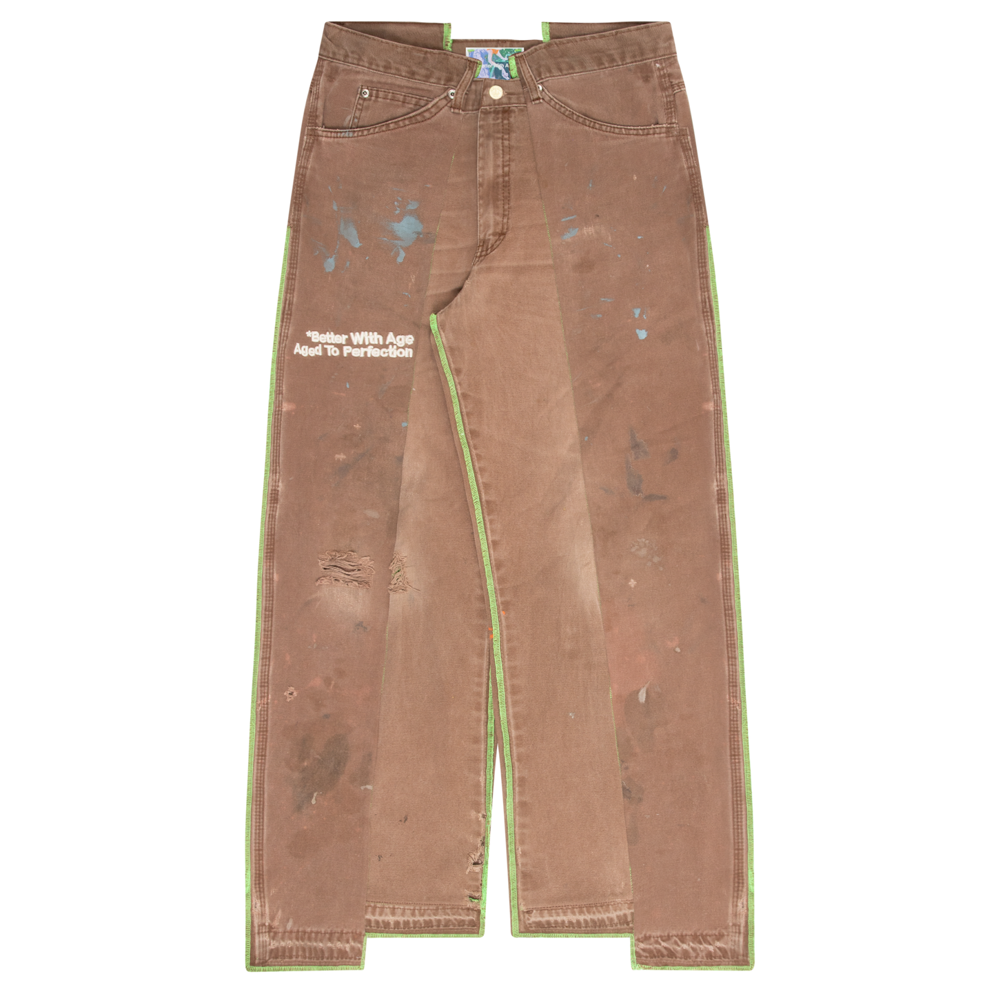 Lemon Single-Knee Trouser