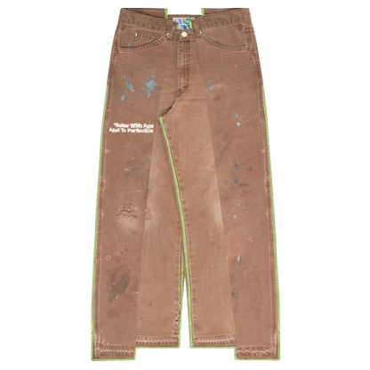 Lemon Single-Knee Trouser