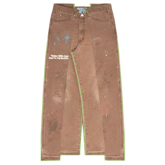 Lemon Single-Knee Trouser