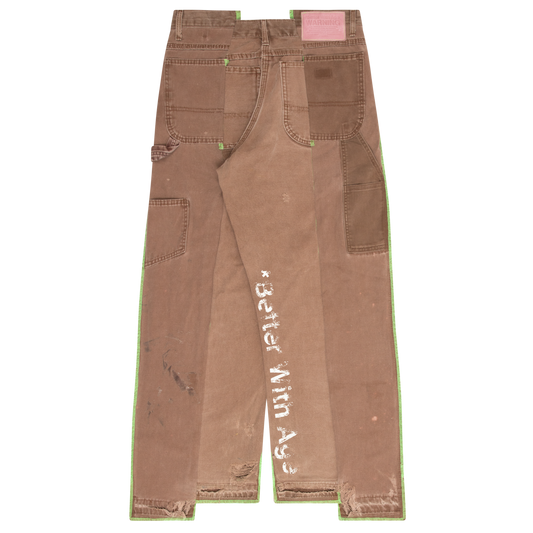 Lemon Single-Knee Trouser